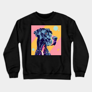 Great Dane in 80's Crewneck Sweatshirt